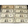 Image 1 : US Silver Certificate $1, various dates & conditions, lot of 8