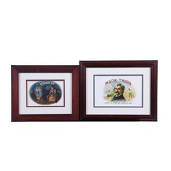 Lot of 4 Framed Cigar Labels