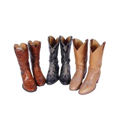 Collection of 3 Pair of Cowboy Boots