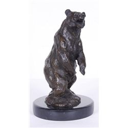 Bronze by French Artist Barye on Marble Base