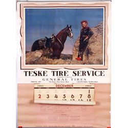 "3" Teske Tire Advertising Calendars