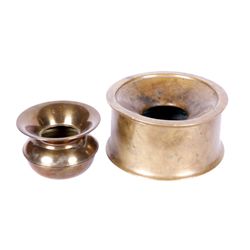 Lot of 2 Brass Spittoons