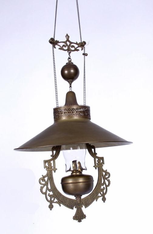 Antique Saloon Brass Hanging Lamp