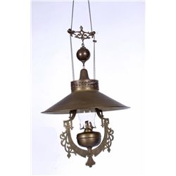 Antique Saloon Brass Hanging Lamp