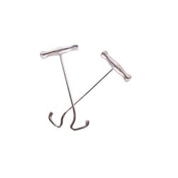 Fancy Sterling Boot Pulls Signed by Pat Areas