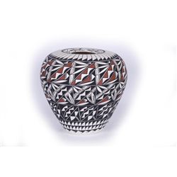 Large Hand Painted Acoma Pot