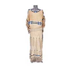 Indian Maiden Buckskin Beaded Dress
