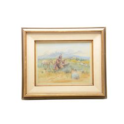 Original Watercolor "The Hunter" by Joe Beeler