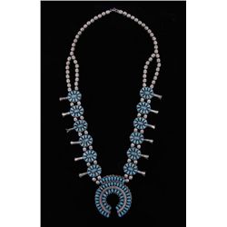 Reversible Navajo Squash Blossom Necklace
