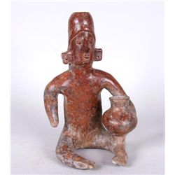 Seated Colima Figure with a Wonderful Patina