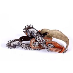 Filigree Mexican Spurs Horsehead Design