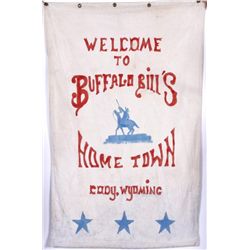 Canvas Hand Painted 1913 "Buffalo Bill" Sign