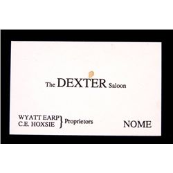 Wyatt Earp Business Card