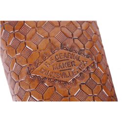 R S Cearnal Maker Tooled Cowboy Cuffs