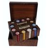 Image 1 : Poker Chip Set in Burled Walnut Case