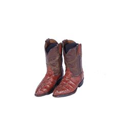 Child's Alligator Red Cowboy Boots