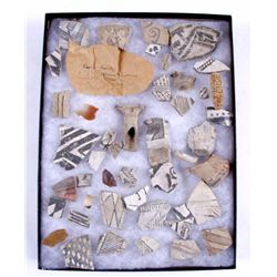 Anasazi Shards in Riker Mount from Desemboque, Mex