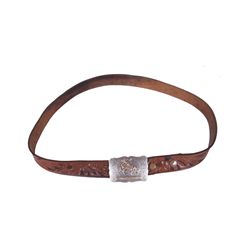 Sterling Buckle with Bronco Rider Design