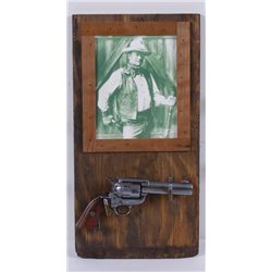 John Wayne Replica Six Shooter & Display Shelf