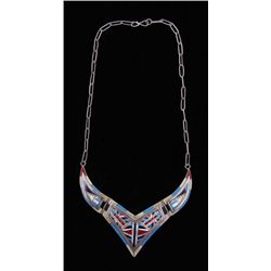 Zuni Ladies Inlaid Choker Necklace