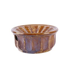 Unique Brown Glazed Spittoon
