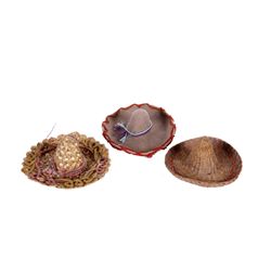 Collection of 3 Mini Sombreros