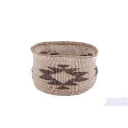 Klamath Black Eyedazzler Pattern Basketry Bowl