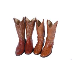 Collection of 2 Justin Cowboy Boots-Size 10D