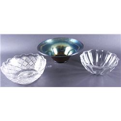 Collection of 3 High Quality Glass Bowls