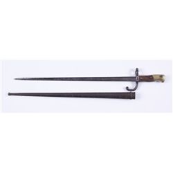 French Bayonet with Scabbard
