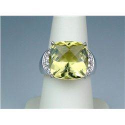 14K Heavy WG Ladies "Bulgari" Inspired Ring