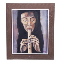 Original Oil on Canvas by Leon