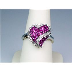 Gorgeous 10K WG Ladies "Cartier" Inspired Ring