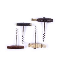 4 Wood Handled Corkscrews