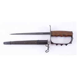 Trench Knife with Scabbard by L.F.C. 1917