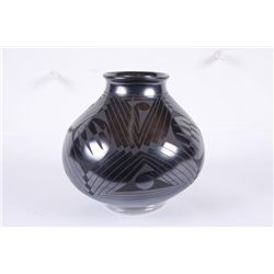 Blackware Hand Coiled Olla