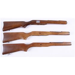Lot of 3 Wood Stocks