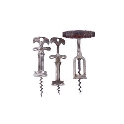 3 Large Metal Corkscrews