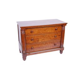 Antique Walnut 3 Drawer Dresser