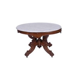Eastlake Marble Top Side Table