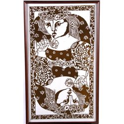 Batik on Paper Entitled "Elora" #89/200