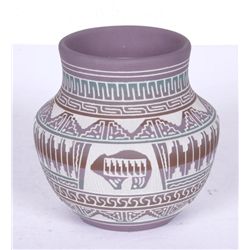 Insized Carved Pot by Alfreda Yazzie