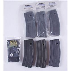 Lot of 7 AR-15 Mags (6)30 Rnd & (1)5 Rnd