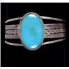 Image 1 : Old Pawn Turquoise and Silver Bracelet