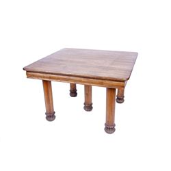 Cut Down Quarter Sawn Oak Dining Table