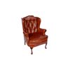 Image 1 : Rust Leather Wingback Chair