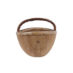 Antique Handcrafted Rattan Basket