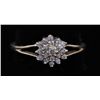 Image 1 : Ladies 14K YG Cluster Style Diamond Ring