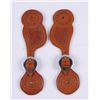 Image 1 : Contemporary Tooled Leather Spur Straps