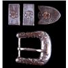 Image 1 : Sterling Belt Buckle & Keepers